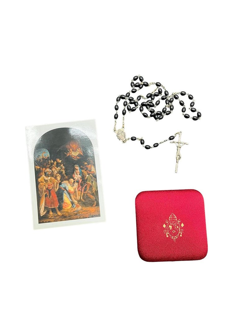 Pope Benedict XVI - Rosary of the private audience - Blessed and given by the Holy Father. - Silverplated - 2010-2020 - Pope Benedict XVI #1.0