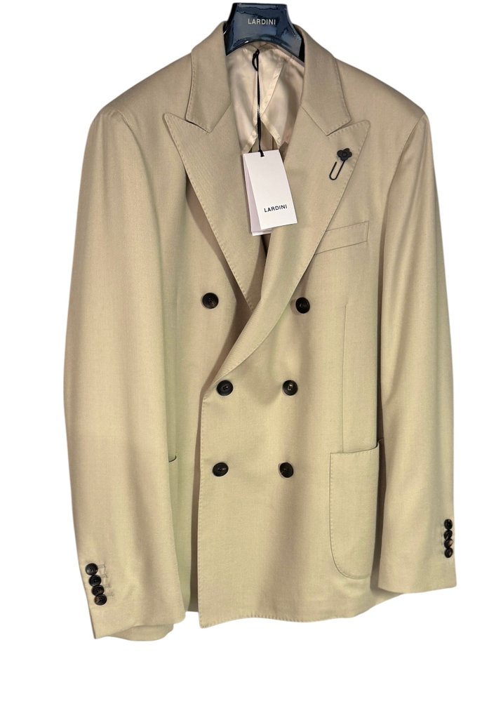 Lardini-Size 48-€1749-Cashmere Wool Silk-Double Breasted - Μπλέιζερ - New with tags #2.1