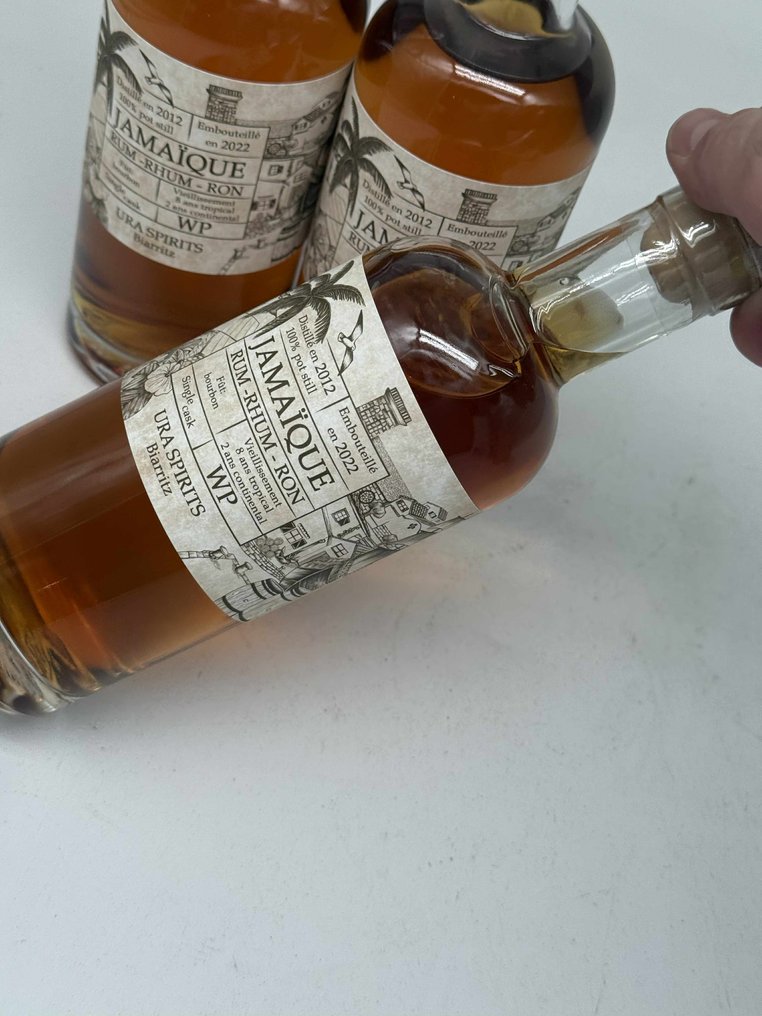 Worthy Park 2012 10 years old Ura Spirits  - 50cl - 3 bottles #1.0