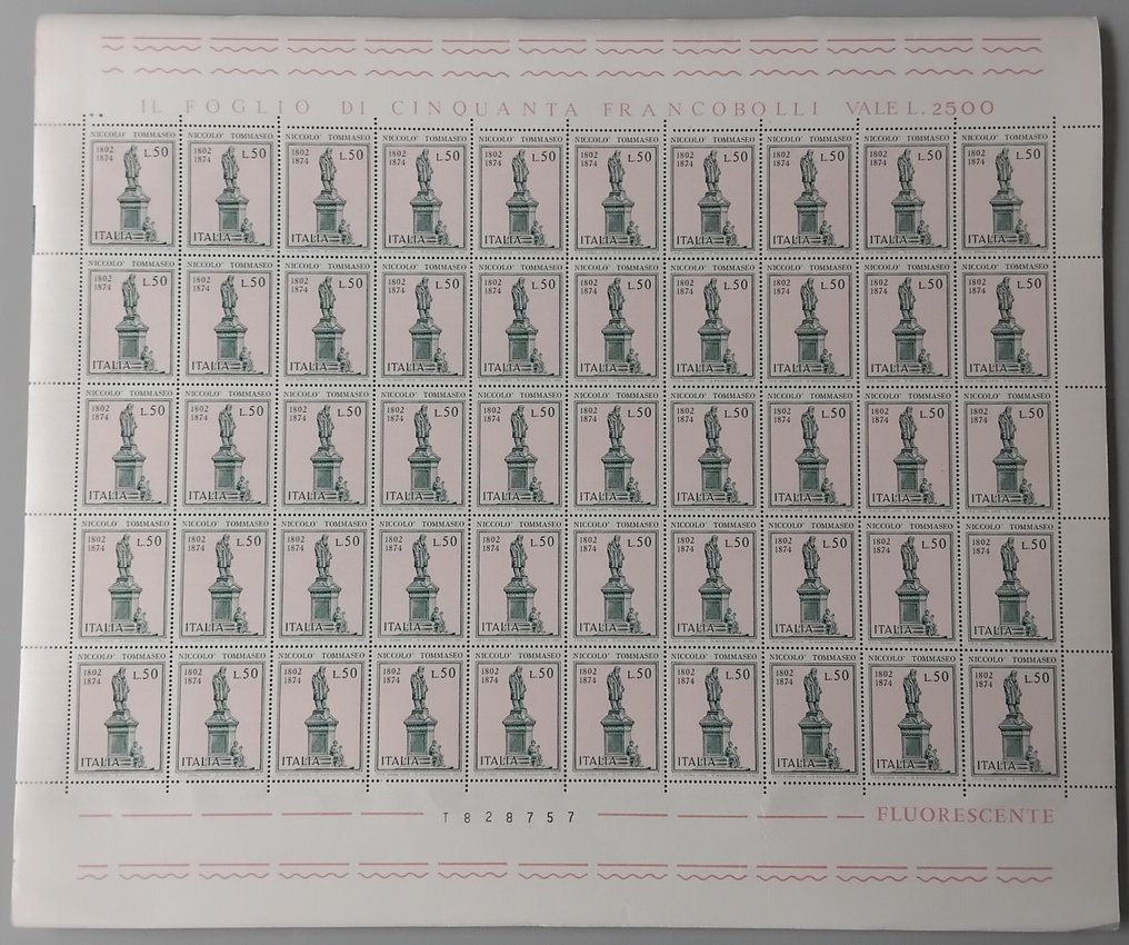 意大利 1945/2015 - 《共和国》。整页、块、四行诗。1990年意大利世界杯的信封。 #2.1