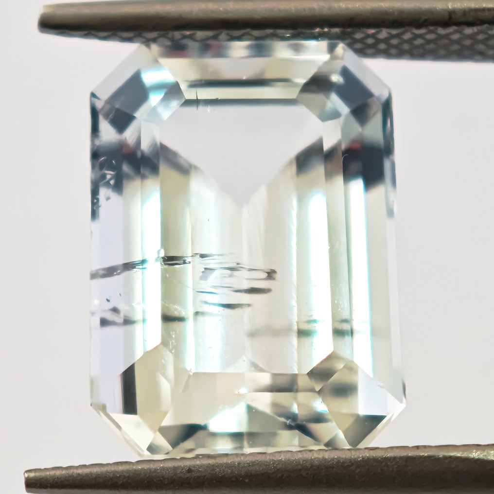 Zonder minimumprijs Aquamarijn - 4.66 ct - Antwerp Laboratory for Gemstone Testing (ALGT) - Lichte blauwe aquamarijn #1.0