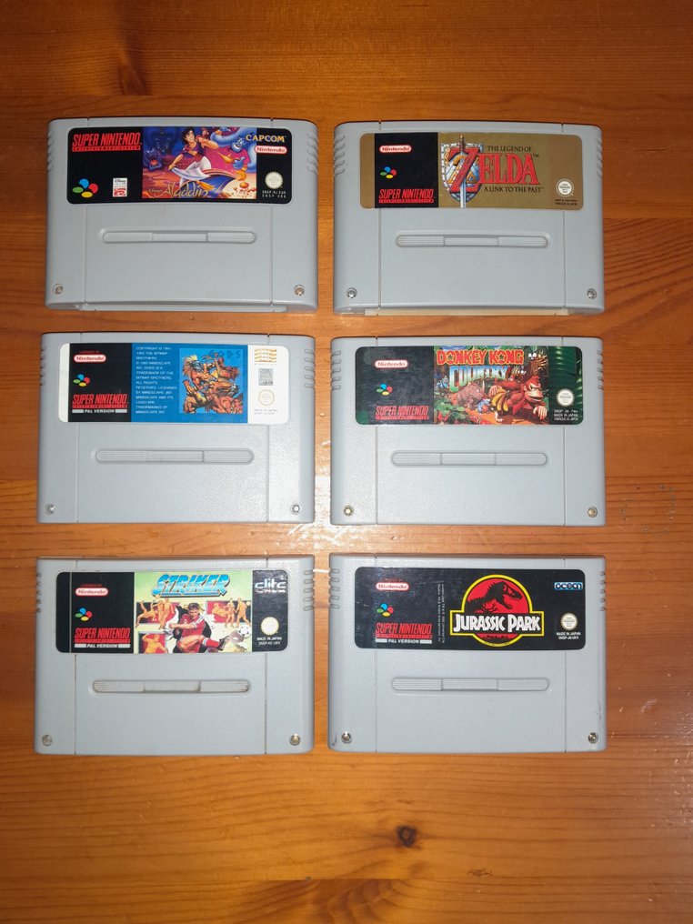 Nintendo - Snes - Lot of 6 Original PAL Super Nintendo SNES Cartridges - Zelda, Donkey Kong + more - Videojuego #4.3