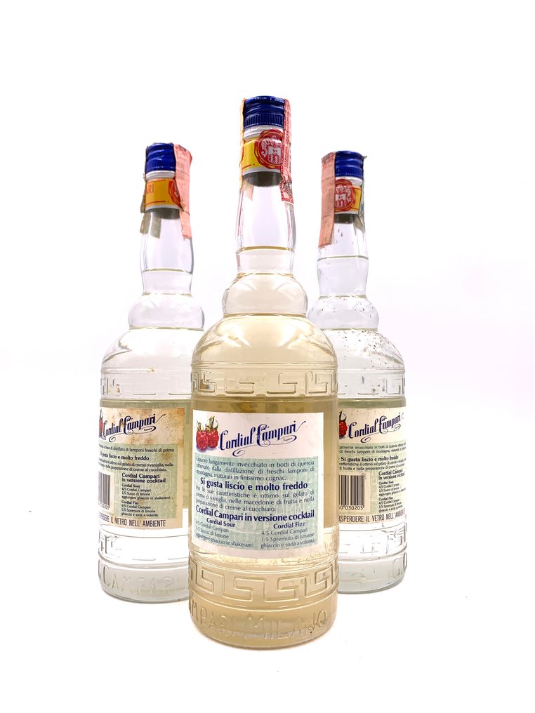 Campari - Cordial Campari  - b. 1970s, 1990s - 75cl, 70cl - 3 bottles #1.0