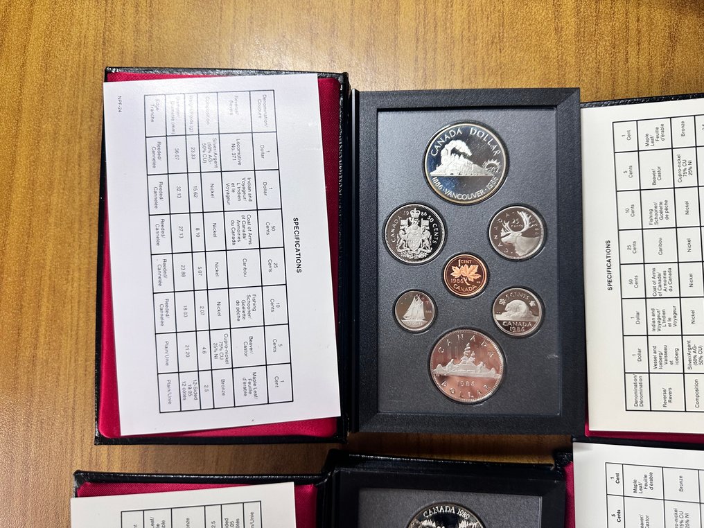 Kanada. Set Lotto di 6 set di monete #3.2