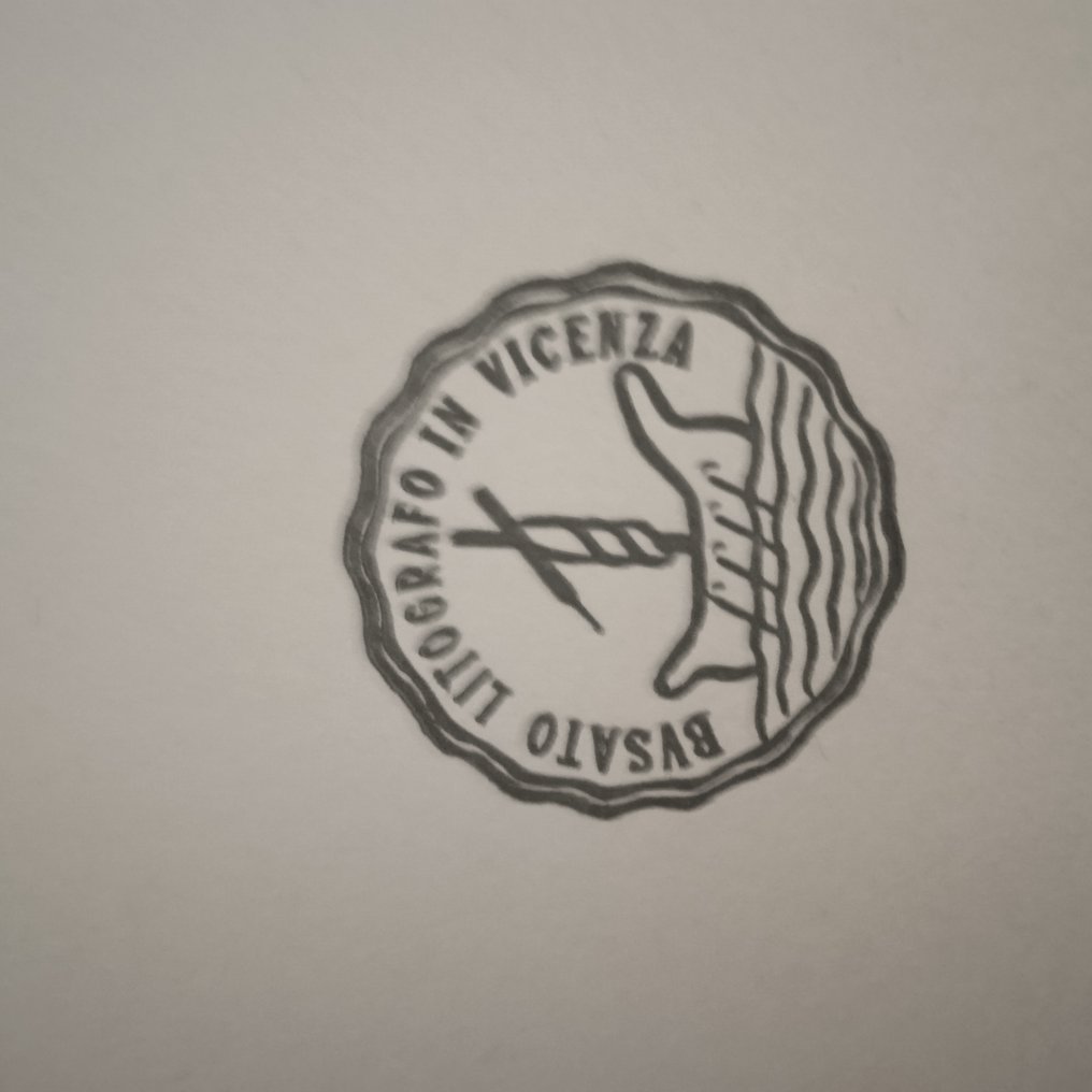 Vico Calabro - L'oro a Vicenza. Text by Virgilio Scapin, etchings by Vico Calabrò - 1994 #2.1