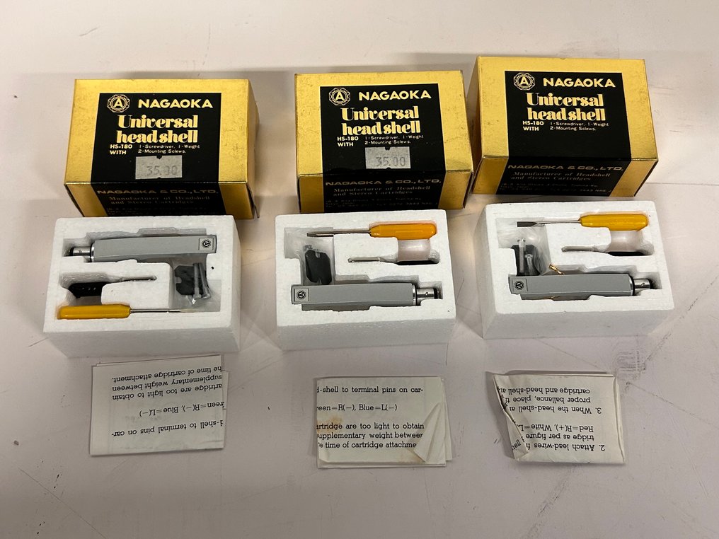 Nagaoka - HS-180 Universal Headshell Kartusche und/oder Nadeln #1.0