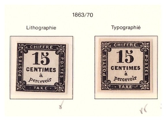 Ranska 1859/1871 - Classiques: TAXE, erä 4 postimerkkiä, ilman tarrapintaa, uudet 10 ct, 15 ct musta ja 60 ct sininen. - Yvert n°2 / 3 / 4 & n°9 #1.0