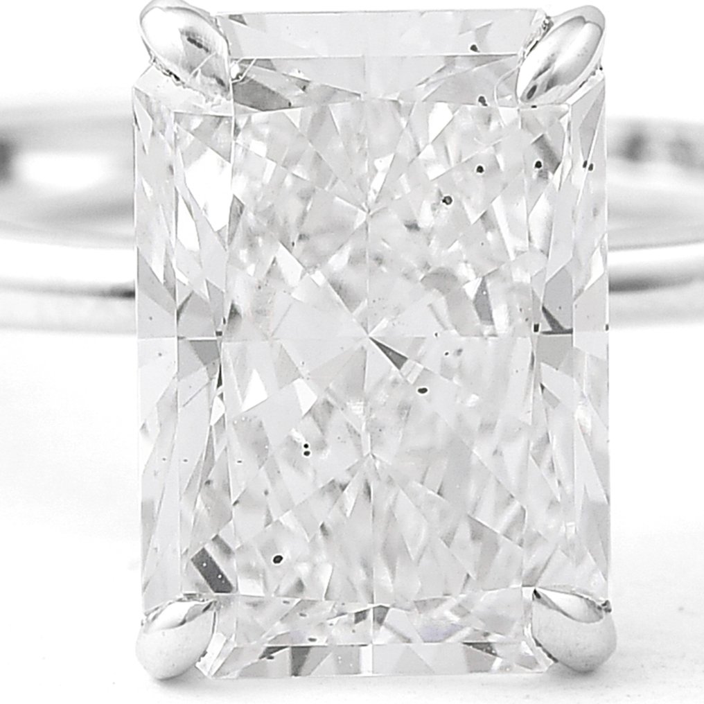 No reserve price - Ring - 14 kt. White gold - 3.01ct. tw. Diamond (Lab-grown) - Diamond #3.2