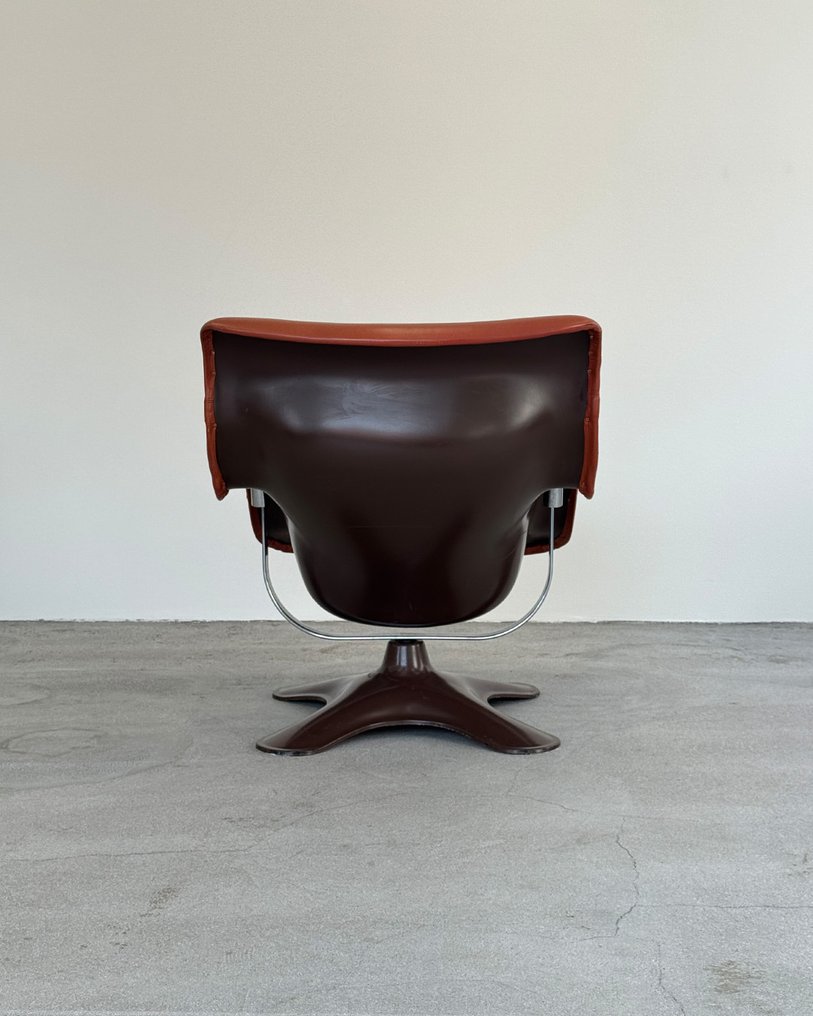 Artek - Yrjö Kukkapuro - Chaise longue - Karuselli lounge szék - Bőr, Üvegszál #3.2