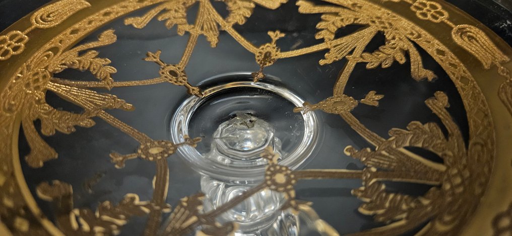 ISMIE LUX - Σετ ζαχαροπλαστικής/κέικ - Πολυτελής πιατέλα για κέικ από κρύσταλλο Murano. - Κρύσταλλο #2.1