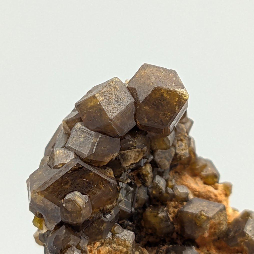 黑色石英石，深色石榴石，优质晶体，马里 水晶矩晶体 - 高度: 46 mm - 宽度: 40 mm- 41 g #2.1