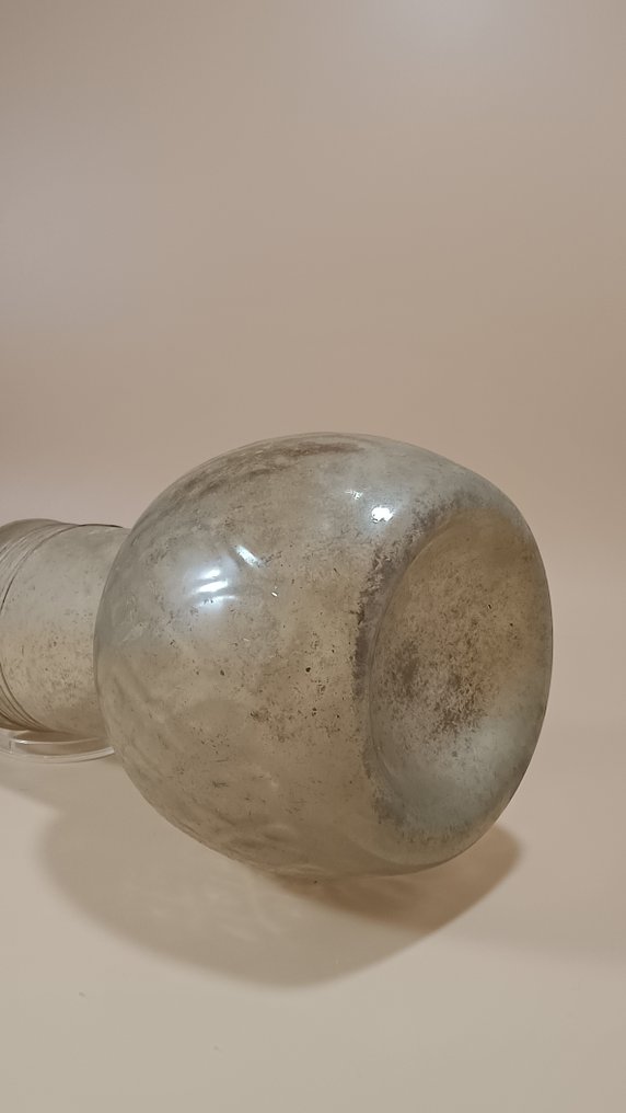 Römisches Reich Glasflasche mit dreifach gewindetem Hals #4.3