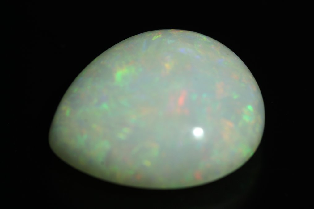 No reserve price White Opal  - 17.77 ct - Instituto Gemólogico Español (IGE) - Intense Color Play #4.3