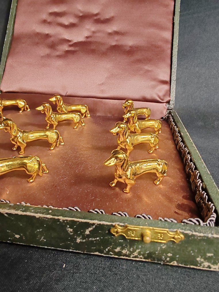 Knife rest (12) - Gilt bronze #3.2