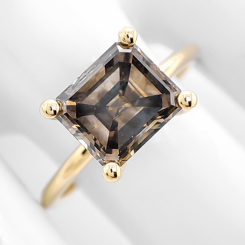 Nincs minimálár - Gyűrű - 14 kt. Sárga arany - 2.54ct. tw. Gyémánt (Természetes színű) #1.0