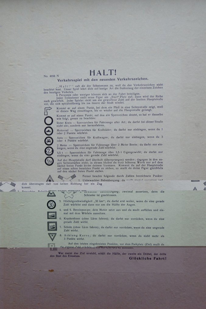 Board game - HALT! Verkehrszeichen Spiel - Paper #2.1