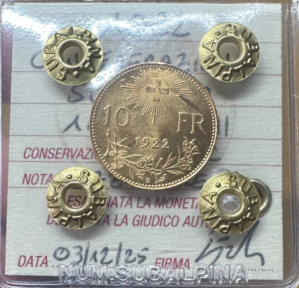 Svájc. 10 Francs 1922 B Bern #NORPDAYS (Nincs minimálár) #1.0