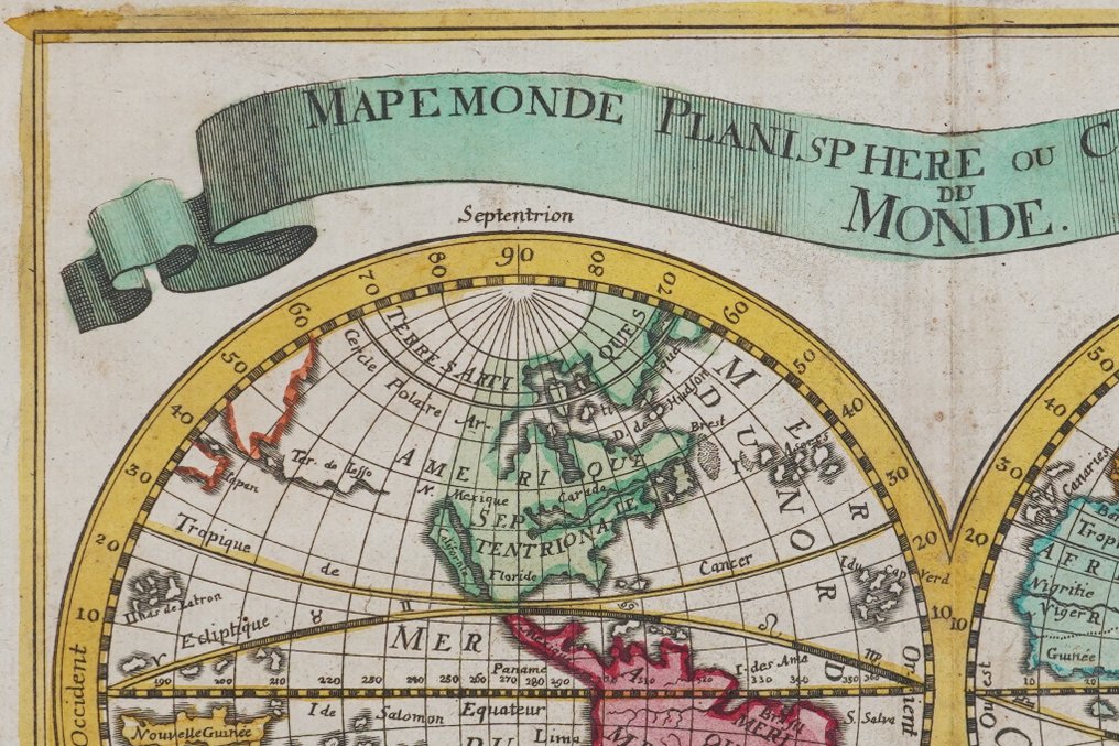 World - -; Elias Baeck - Mapemonde planisphere ou carte generale du monde - 1721-1750 #2.1