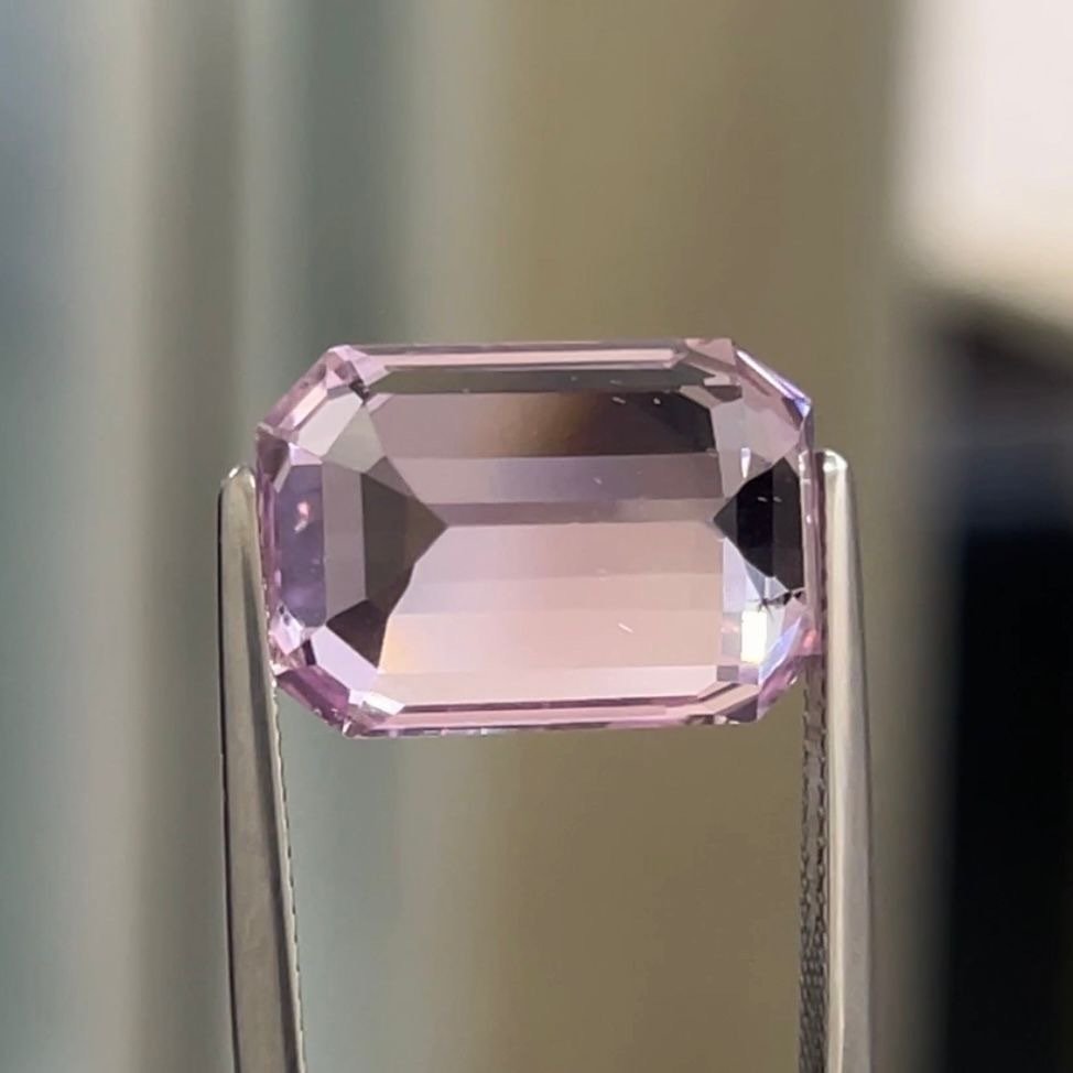 Ingen mindstepris - 1 pcs Lyserød, Violet Kunzit - 17.11 ct - International Colored Gemstone Association (ICA GemLab) - Sjældent! #3.2