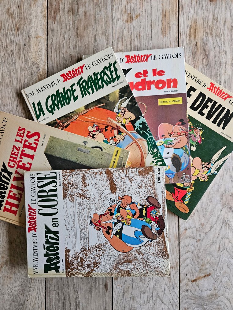 Astérix - 5x C - 5 Album - Erstausgabe - 1969/1975 #1.0
