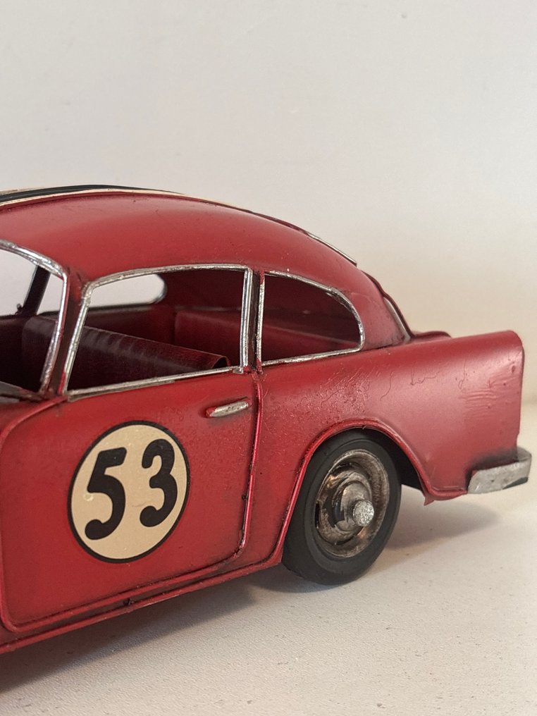 雕刻, Oldtimer raceauto - 10 cm - 金屬 #3.2