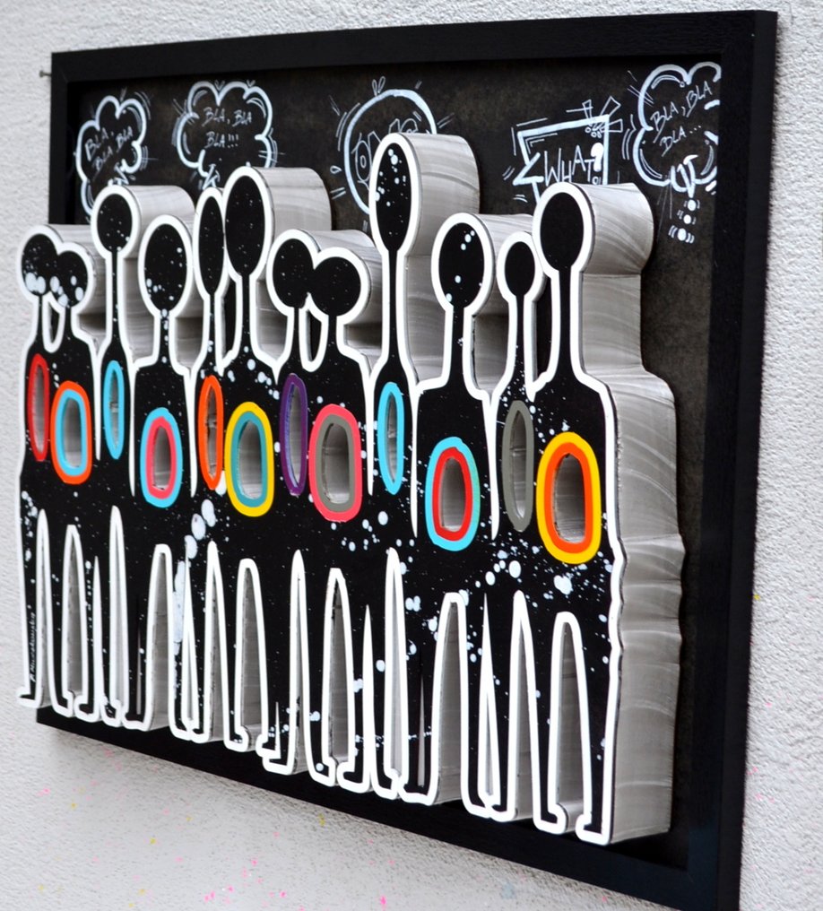 Patrycja Mroczkowska - People talking at a rock concert 3D Pop Art XL #3.2