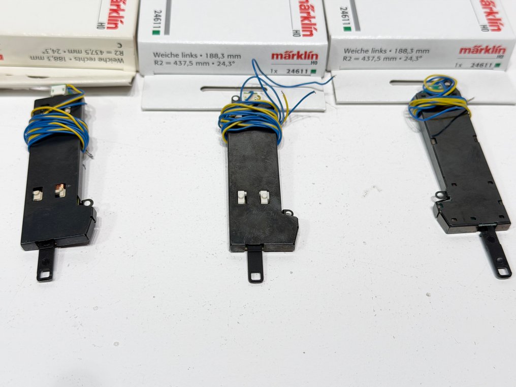 Märklin H0 - 74490 24611, 24612 - Γραμμές τρένου μοντελισμού (8) - C-Raills Wissels με Aandrijvers, 2L-2R #2.1