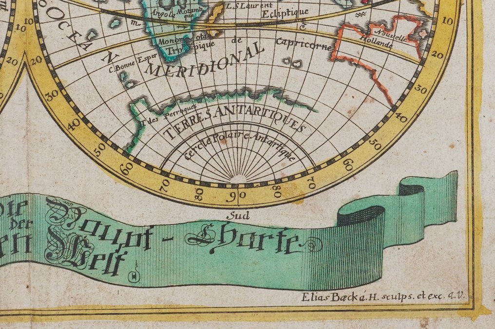 World - -; Elias Baeck - Mapemonde planisphere ou carte generale du monde - 1721-1750 #4.3