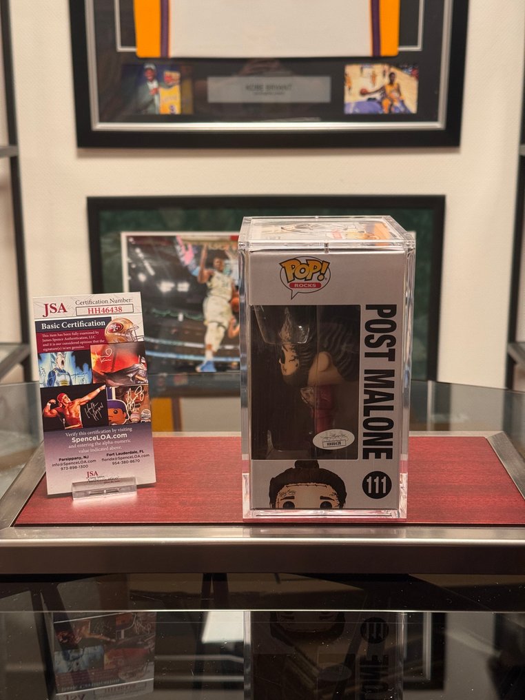 POST MALONE - Funko Pop signé! Rocks #111 – JSA - Signé à main, Certificat #3.2