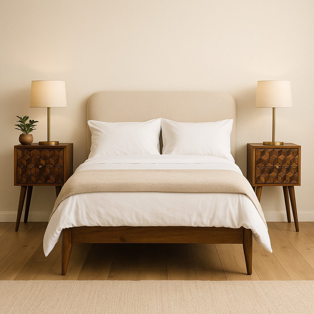 Unique Treasure - Κομοδίνο (2) - Μανγκοούδινo - Χειροποίητο σετ #3.2