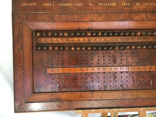 板 - 胡桃木, 树瘤木 - 台球计分牌 #3.2