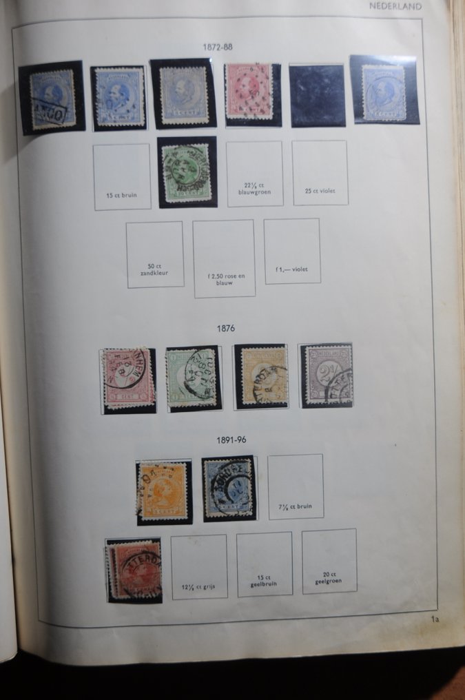 Netherlands 1869/1968 - Collection on album pages in a small binder clip. #2.1