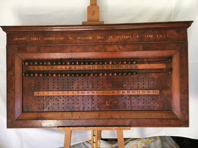 板 - 胡桃木, 树瘤木 - 台球计分牌 #1.0