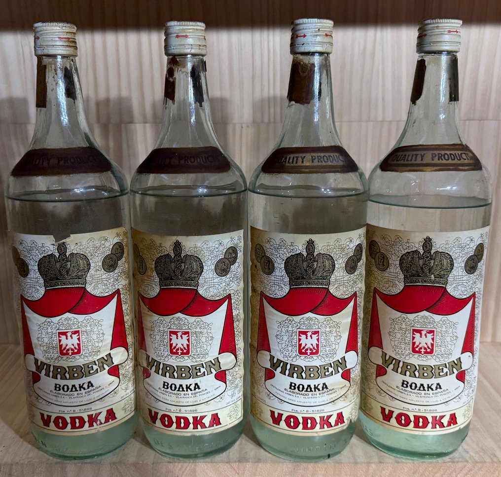 Virben - Vodka - b. 1970s - 1.5 Litres - 4 bottles #1.0