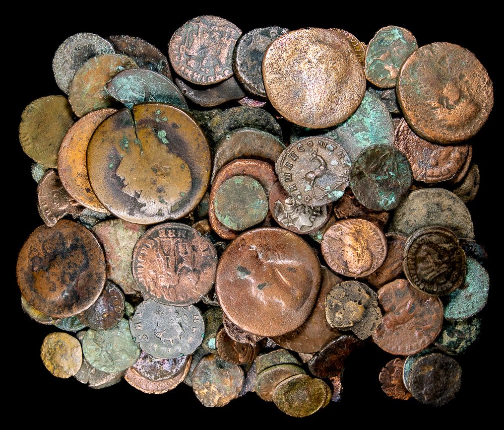 Ρωμαϊκή Αυτοκρατορία Lote de 150 monedas Æ Ases ,Sestercios y Bajo Imperio siglo I - IV d.C. (χωρίς τιμή ασφαλείας) #1.0