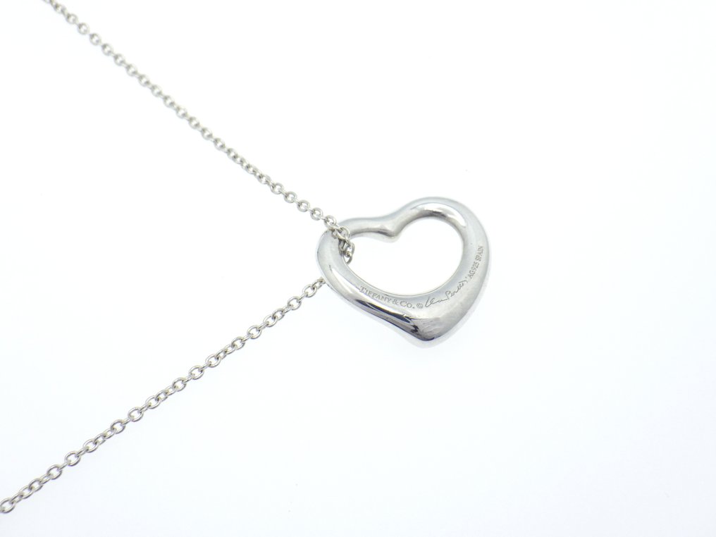 没有保留价 - Tiffany & Co. - 项链 - Elsa Peretti Open Heart 925 银 #1.0