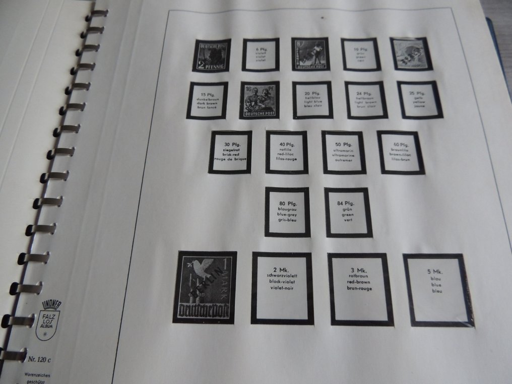 Βερολίνο και ΛΔΓ 1955/1986 - Προηγμένη συλλογή σε 2 δεσμίδες Lindner Y&T. #3.2