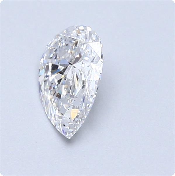 1 pcs 钻石 (天然) - 0.61 ct - 梨形 - D (无色) - VS2 轻微内含二级 - 美国宝石研究院(GIA) #1.0