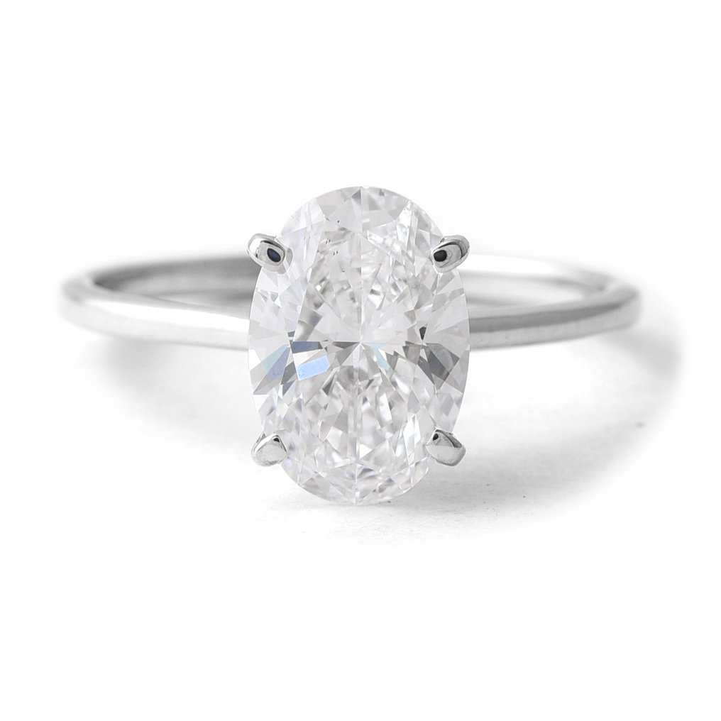 Nincs minimálár - Gyűrű - 14 kt. Fehér arany - 2.07ct. tw. Gyémánt (Laboratóriumban előállított) - Gyémánt #1.0