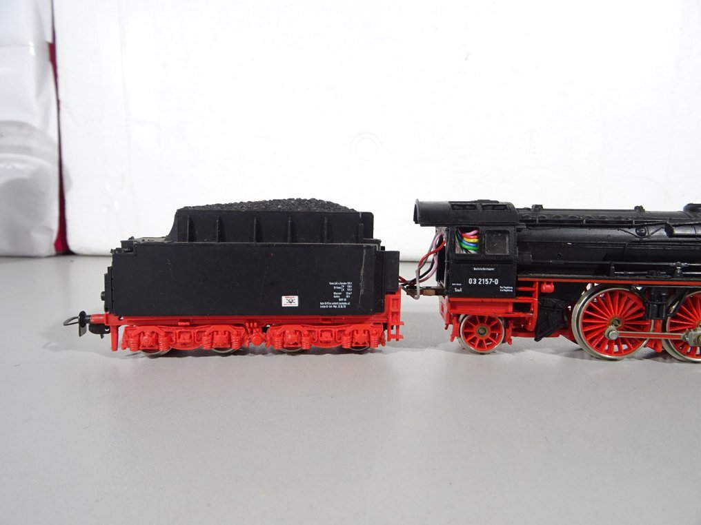 Piko H0轨 - 带煤水车的蒸汽机车 (1) - 拖车机车 BR 03 2157-0 - DR (DDR) #3.2