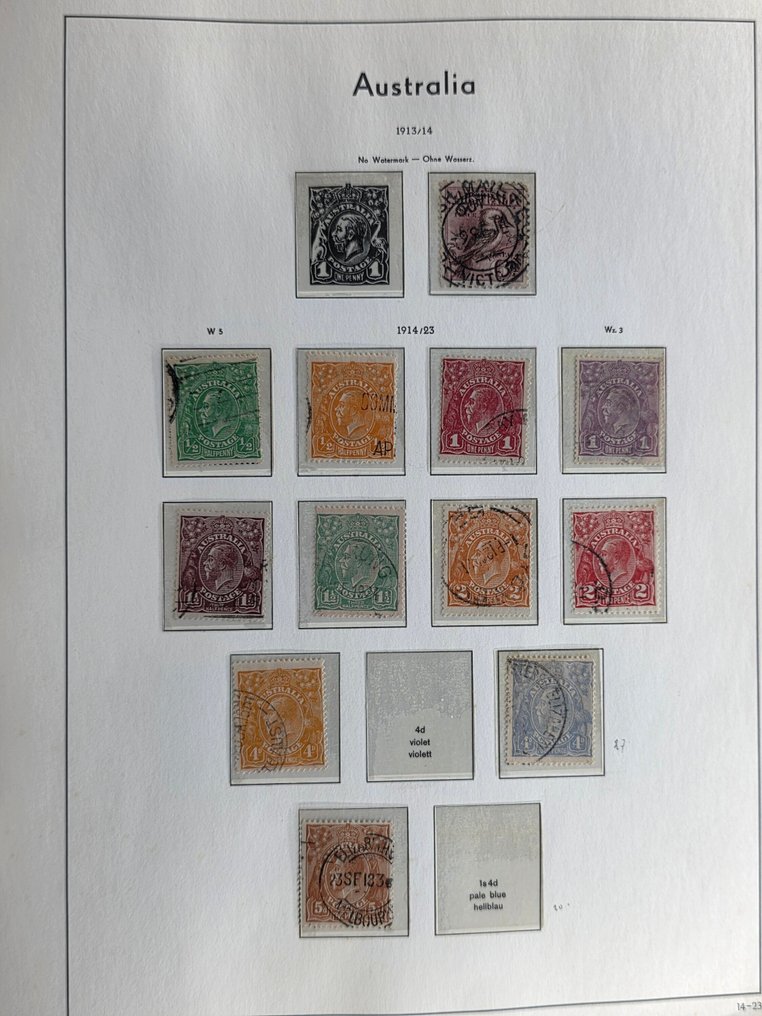 Αυστραλία 1913/1980 - Συλλογή σε άλμπουμ Leuchtturm #1.0
