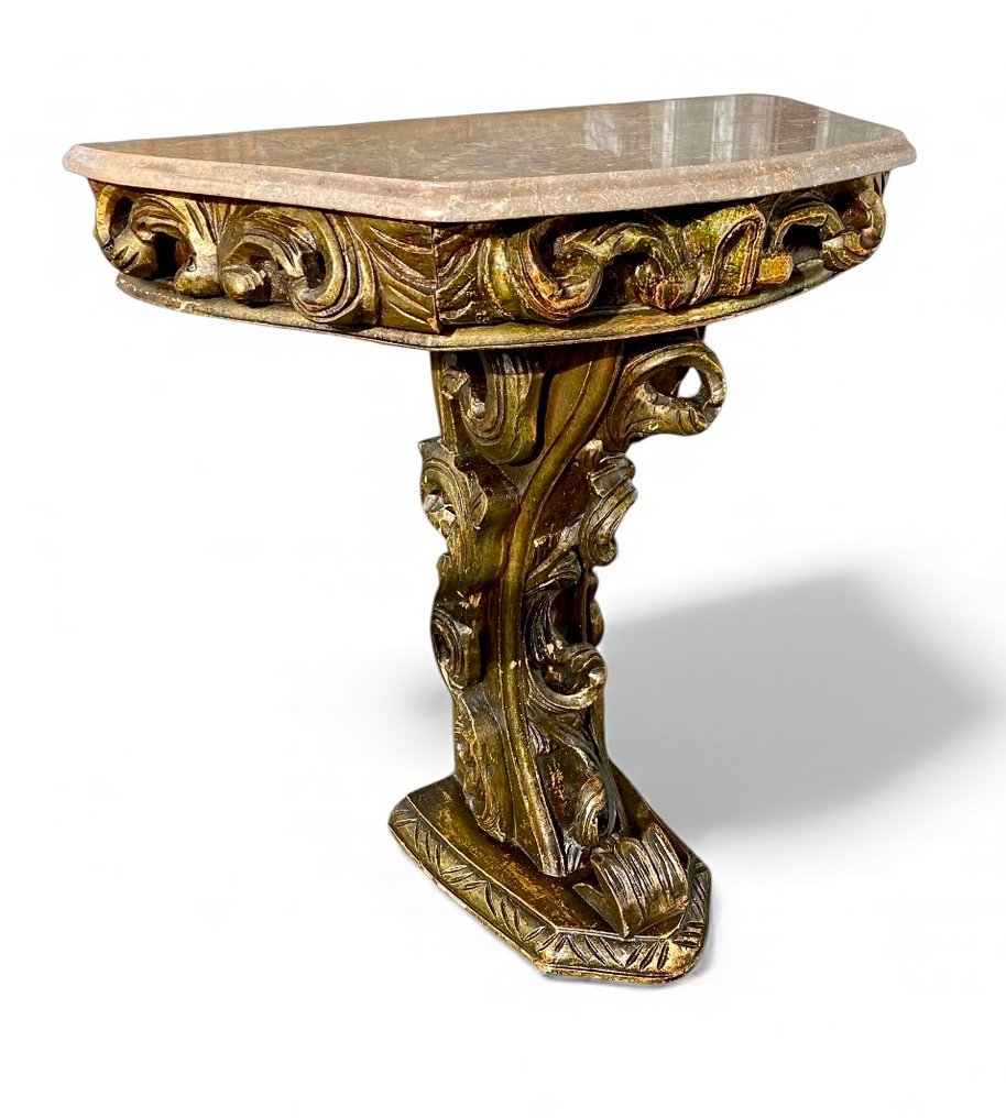 Consola - Madera, Mármol #1.0