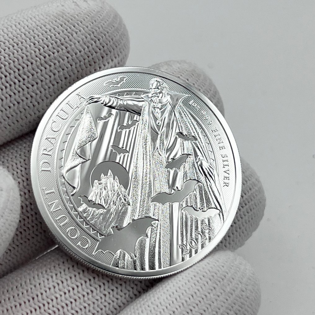 Verenigd Koninkrijk. 2 Pounds 2025 – Gothic Horror Series – Dracula – 1 oz Silver coin – .999 Fine (Zonder minimumprijs) #4.3