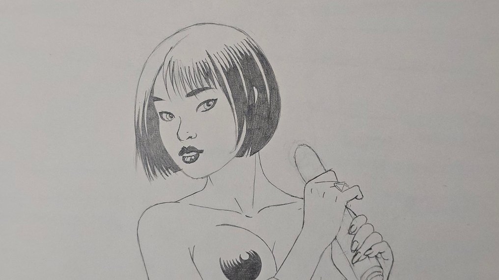 Baldazzini, Roberto - 1 Original drawing - "My toy" #1.0