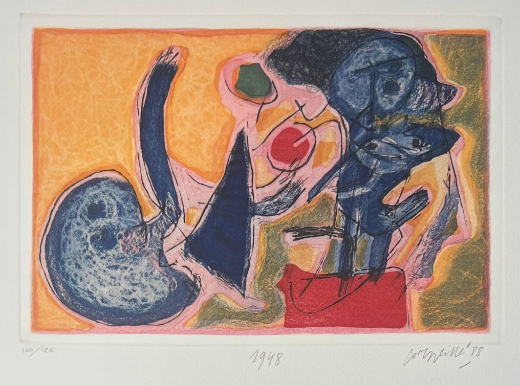 Corneille (1922-2010) - Aquatinte Cobra 1948- 1988 #1.0