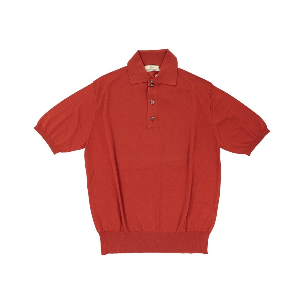 RUBINACCI NAPOLI RRP 350€ Rust Polo Sweater Cotton - 48 IT - Poolopaita - Uudet lapulliset #1.0