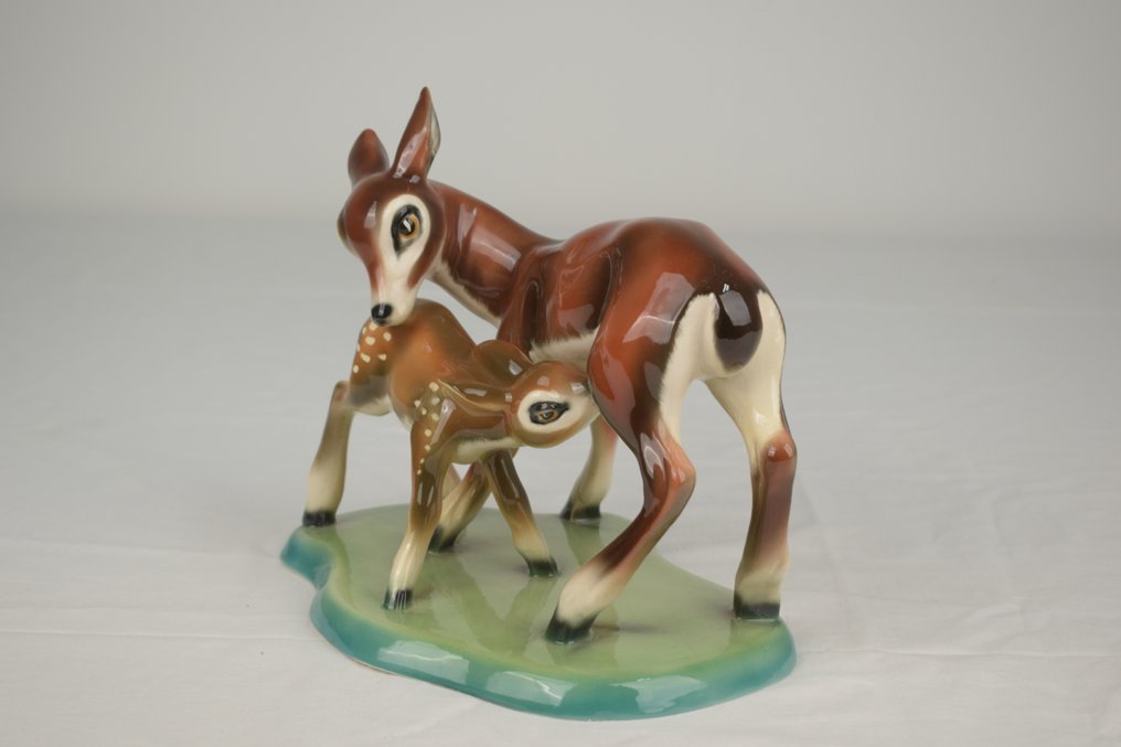 bcm - Barraud Messeri - Sculpture, bambi - 22 cm - Ceramic #1.0