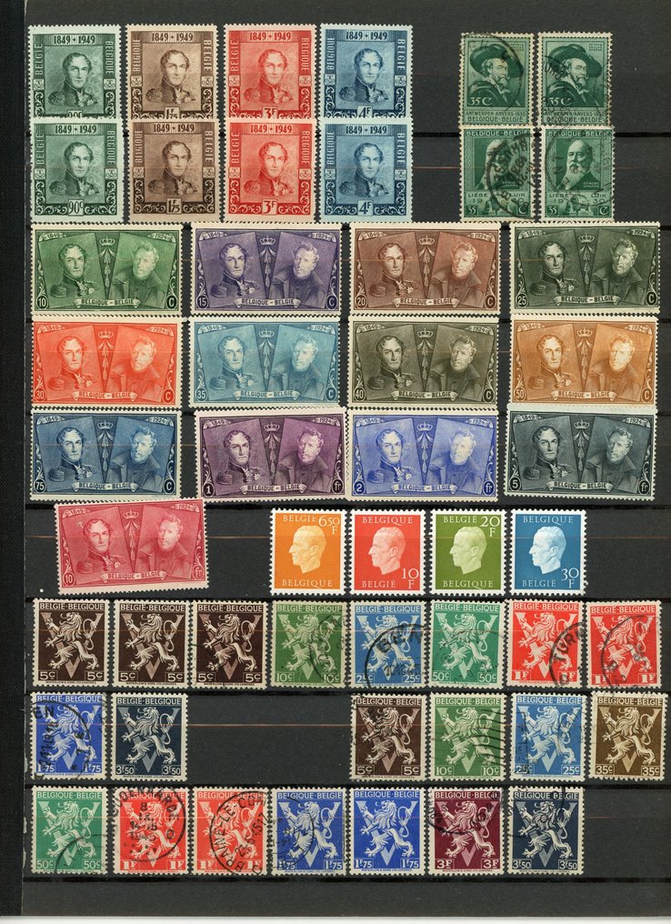 Belgium - Belgium, a set of new/canceled items with semi-modern values, 'Caritas', 'Leopold', blocks, ... #1.0