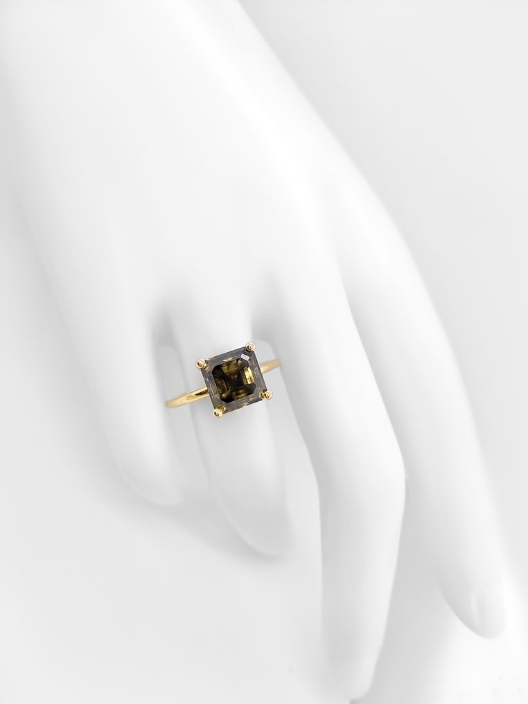 沒有保留價 - 戒指 - 14 克拉 黃金 - 4.24ct. tw. 鉆石 (天然彩色) #3.2