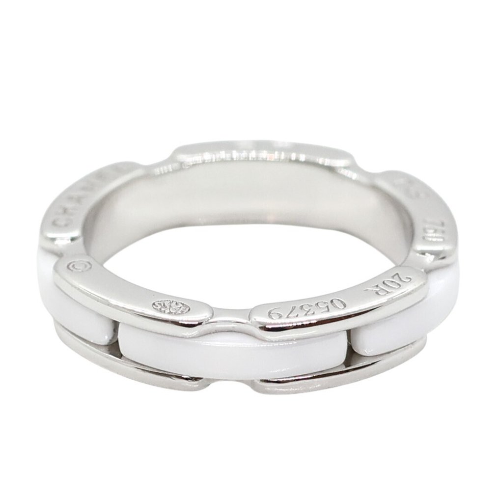 Chanel - 戒指 - Ultra Ring Small - 18K包金 白金, 白色陶瓷 #3.2